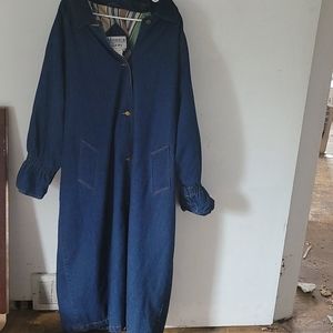 Monica Grey long jean jacket 26w